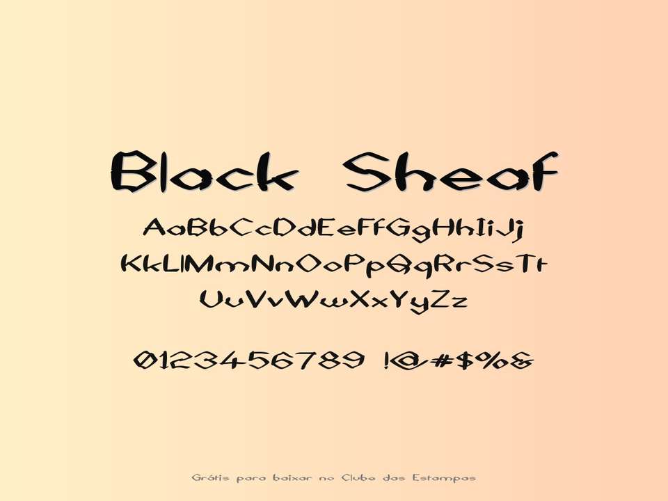 Fonte Black Sheaf Grátis Para Baixar