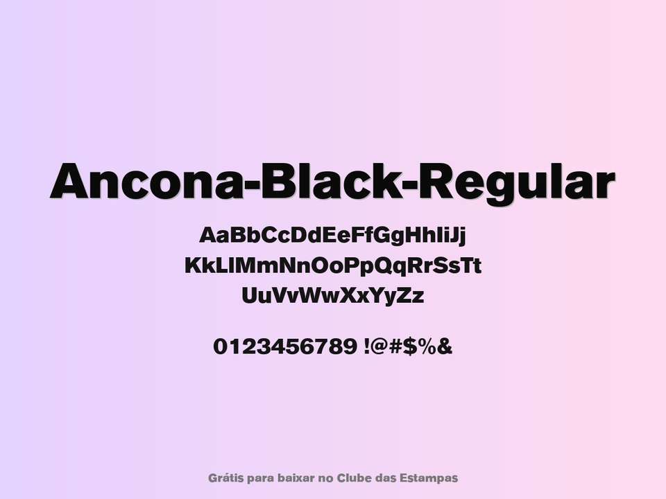 Fonte Ancona Black Regular Grátis Para Baixar