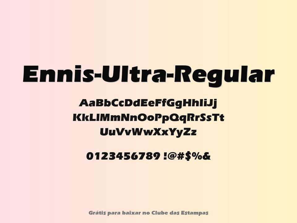 Fonte Ennis Ultra Regular Grátis Para Baixar