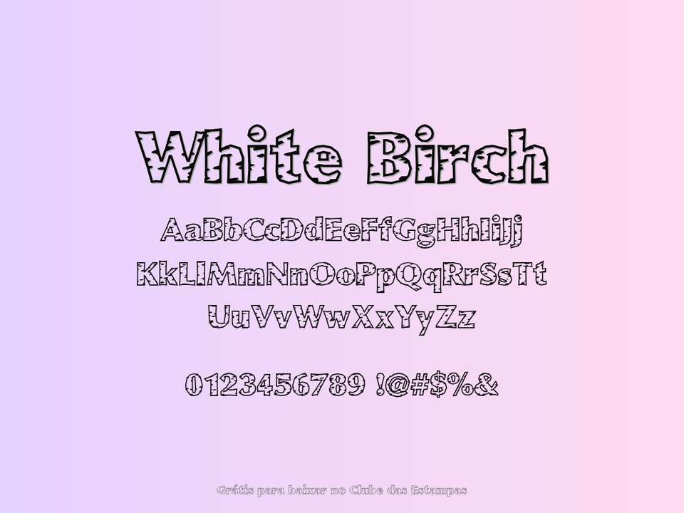 Fonte White Birch Grátis Para Baixar