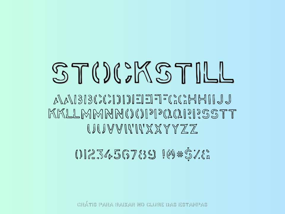 Fonte Stockstill Grátis Para Baixar