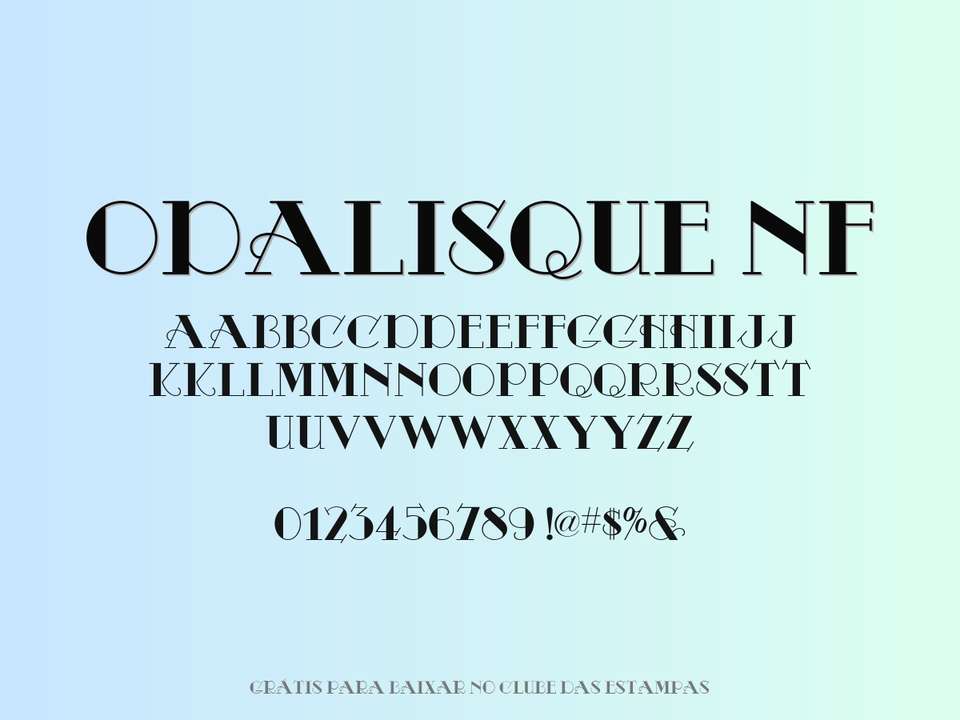 Fonte Odalisque Nf Grátis Para Baixar