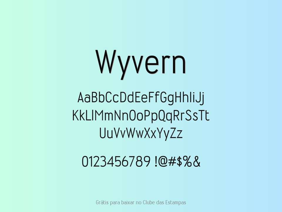 Fonte Wyvern Grátis Para Baixar