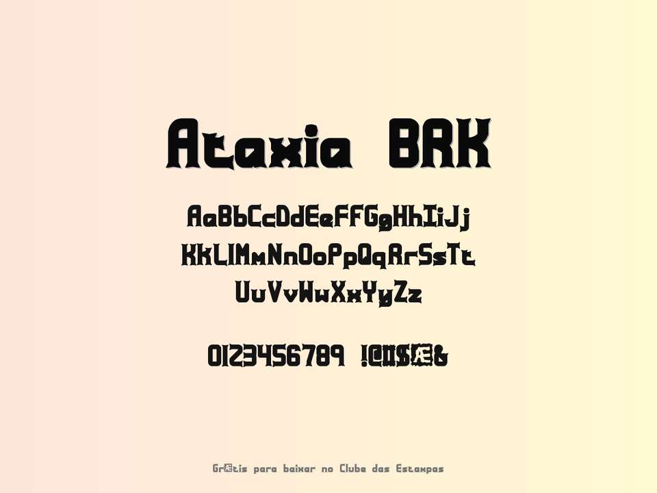 Fonte Ataxia Brk Grátis Para Baixar
