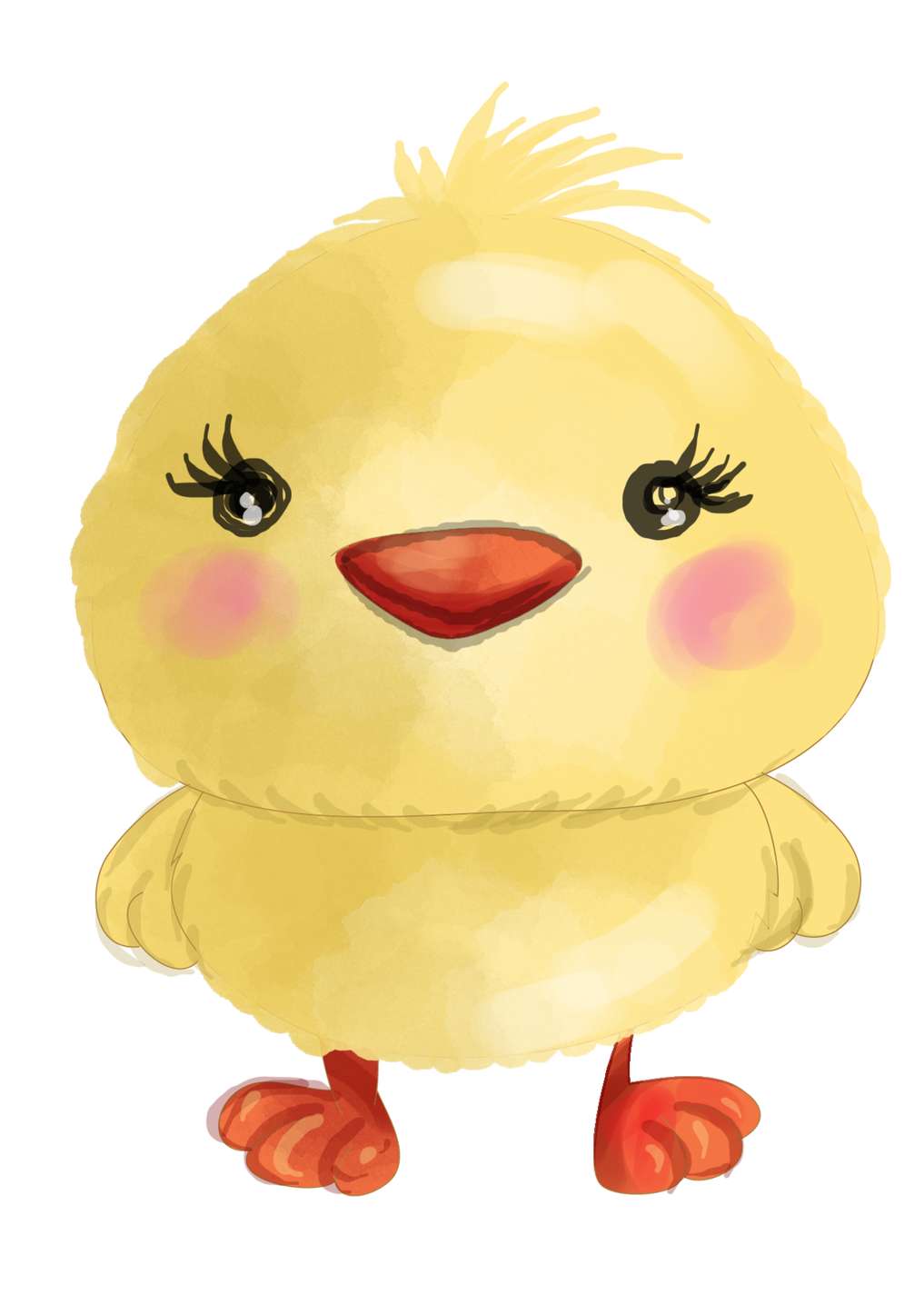 Pintinho Amarelo Fofo Animais Png Grátis Para Baixar