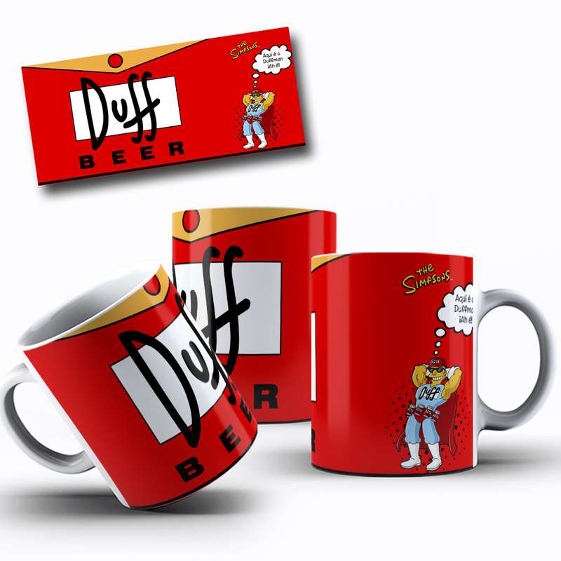 Arte Para Caneca The Simpsons Duff Beer Cartoon 4