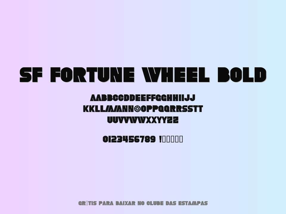 Fonte Sf Fortune Wheel Bold Grátis Para Baixar