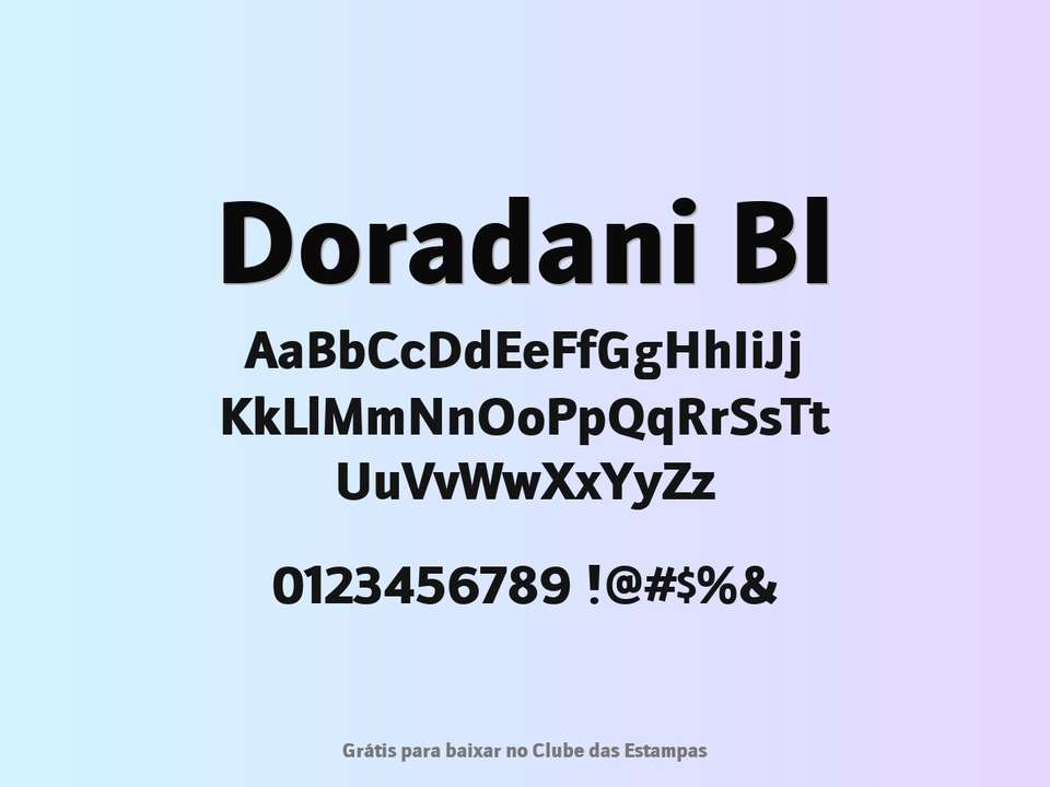 Fonte Doradani Bl Grátis Para Baixar