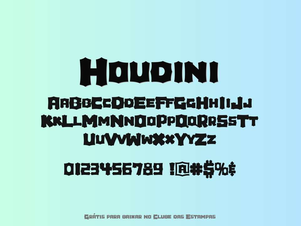 Fonte Houdini Grátis Para Baixar