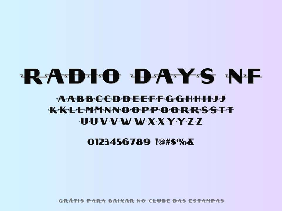 Fonte Radio Days Nf Grátis Para Baixar