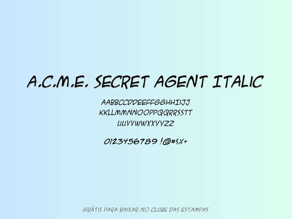 Fonte A.c.m.e Especial-78