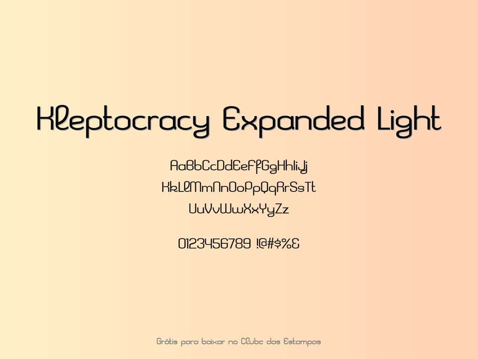 Fonte Kleptocracy Expanded Light Grátis Para Baixar