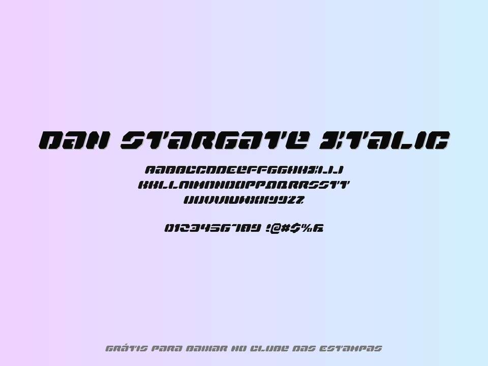 Fonte Dan Stargate Italic Grátis Para Baixar