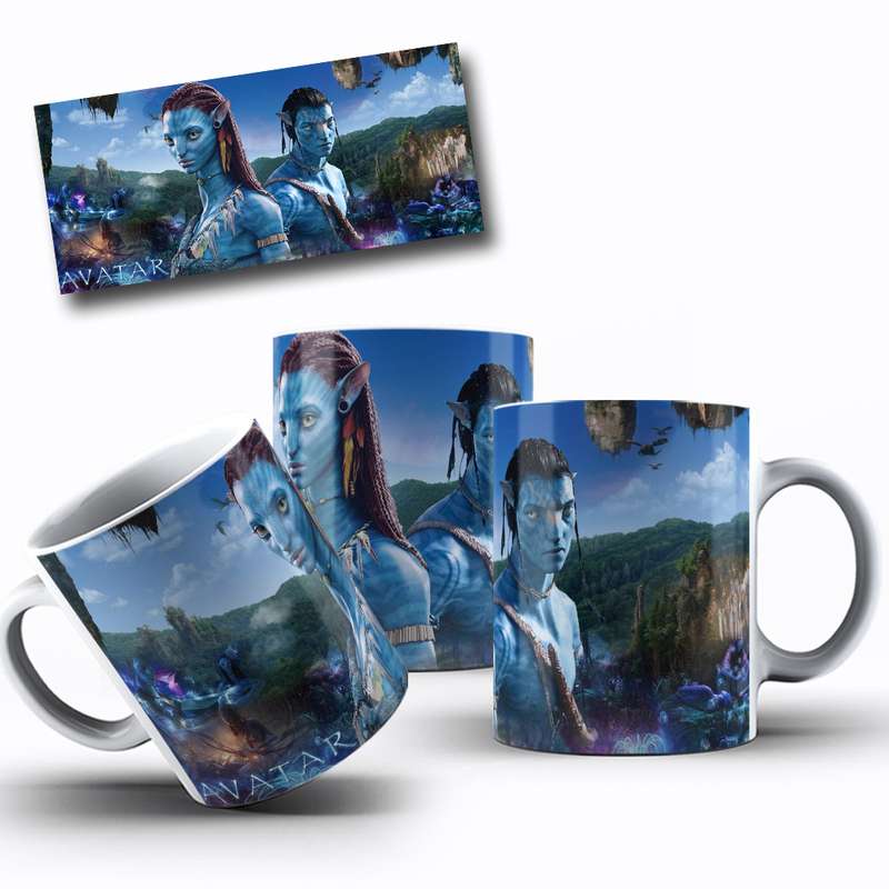 Arte Para Caneca Avatar Personagens Serie Cartoon 21