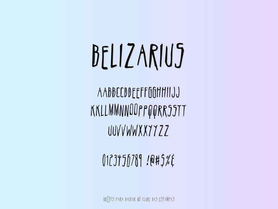 Fonte Belizarius Grátis Para Baixar