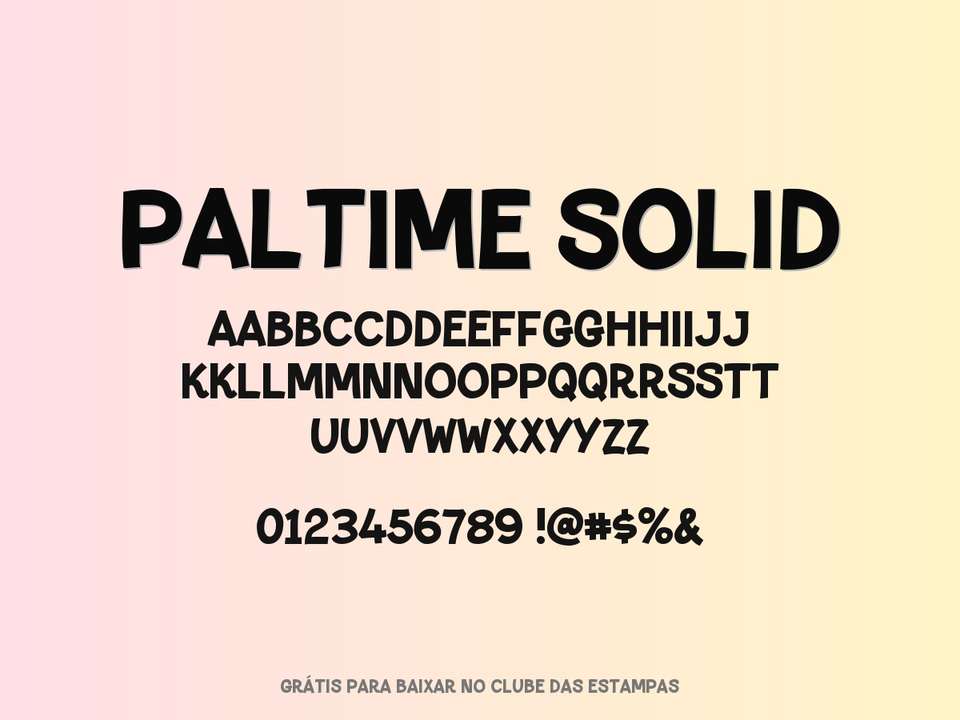 Fonte Paltime Solid Grátis Para Baixar