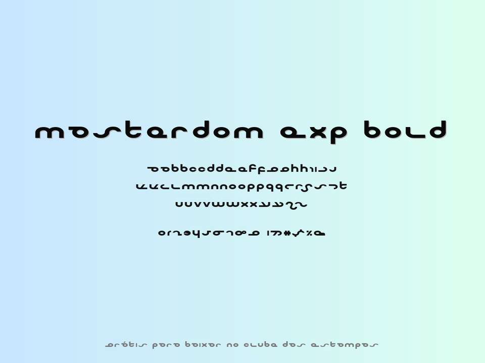Fonte Masterdom Exp Bold Grátis Para Baixar