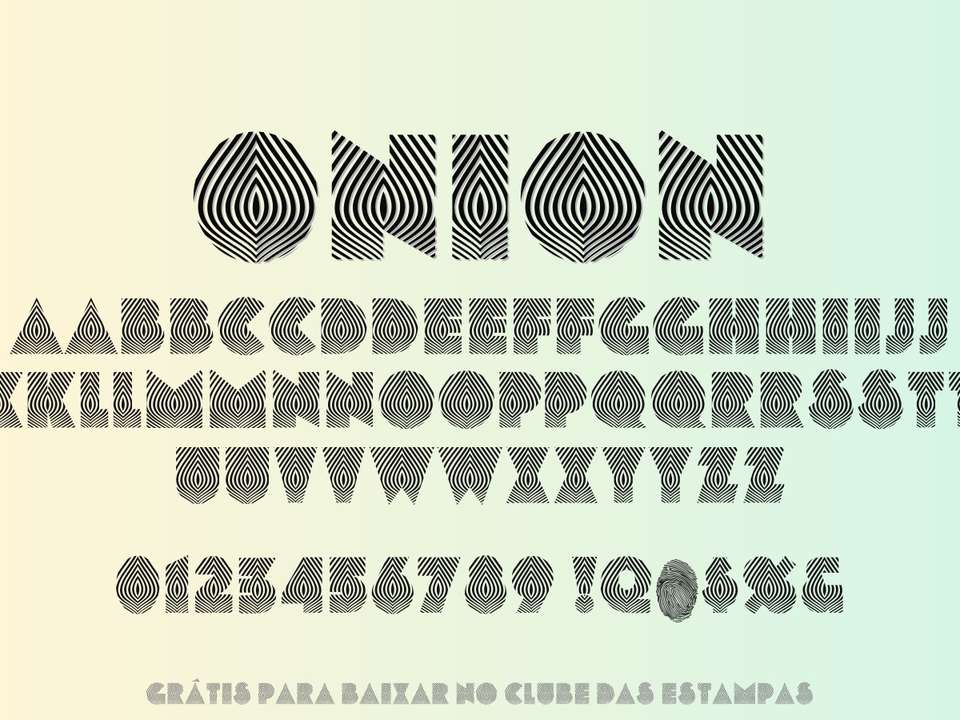 Fonte Onion Grátis Para Baixar