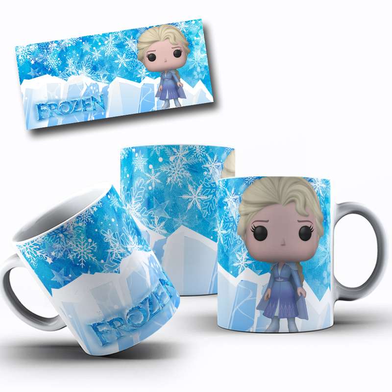 Arte Para Caneca Frozen Funko (7)