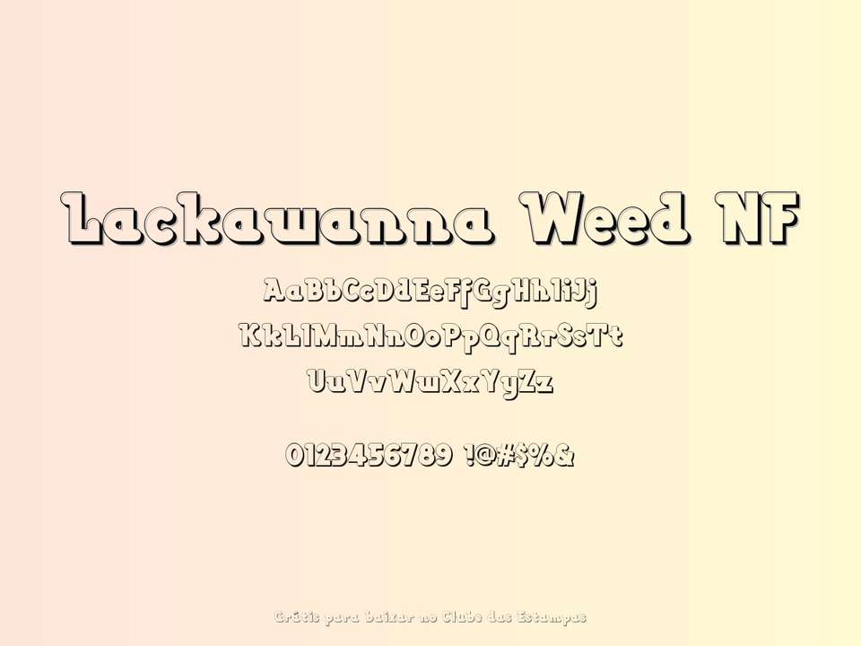 Fonte Lackawanna Weed Nf Grátis Para Baixar