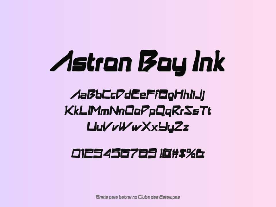 Fonte Astron Boy Ink Grátis Para Baixar