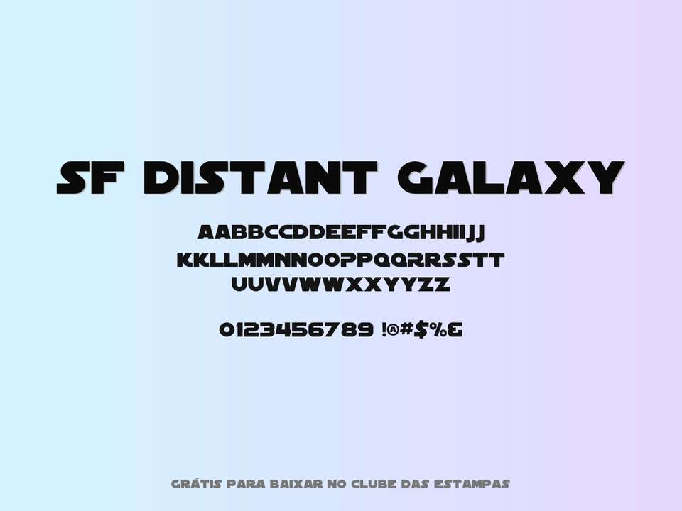 Fonte Sf Distant Galaxy Grátis Para Baixar