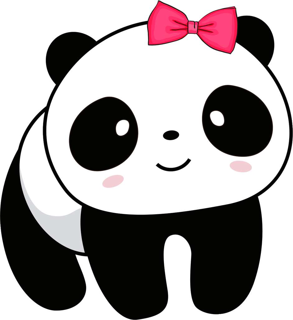 Elemento Panda Menina Fofa Cute Png (2)