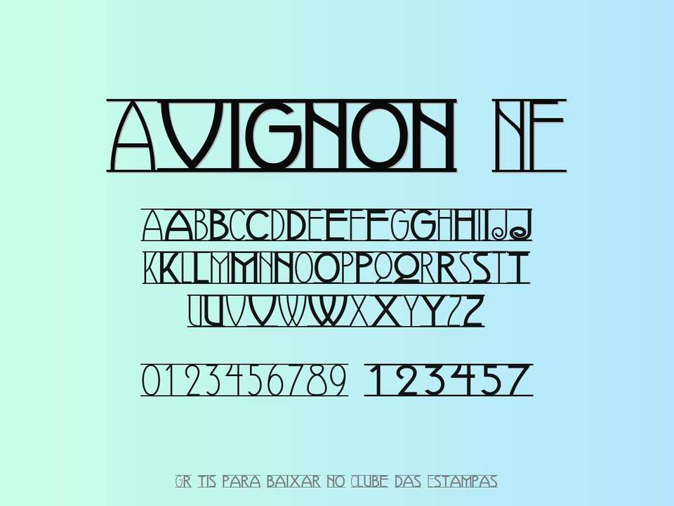 Fonte Avignon Nf Grátis Para Baixar