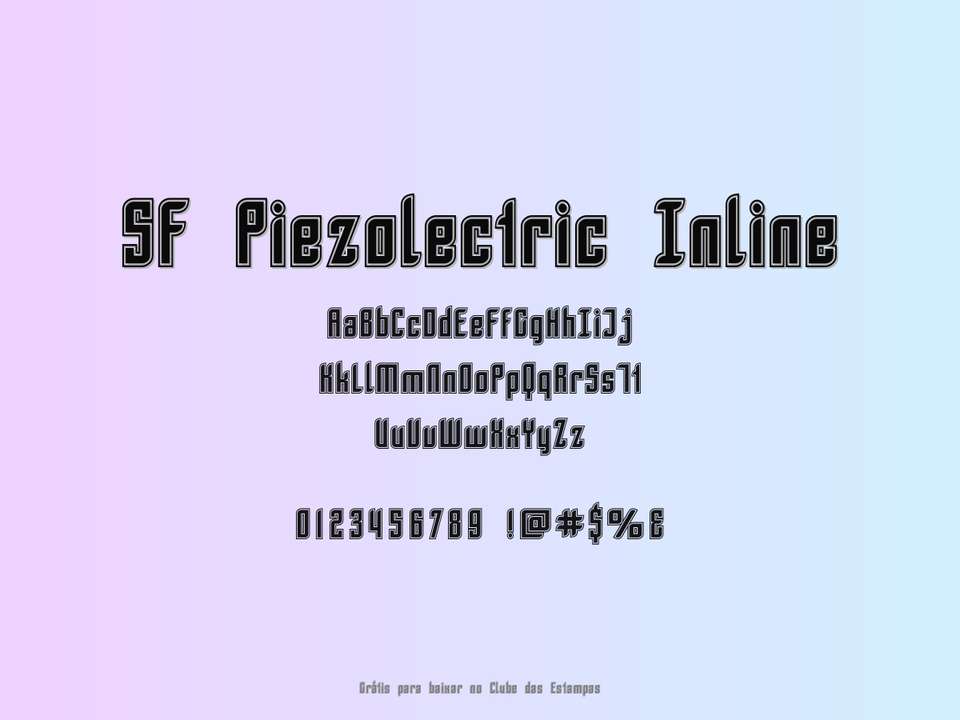Fonte Sf Piezolectric Inline Grátis Para Baixar