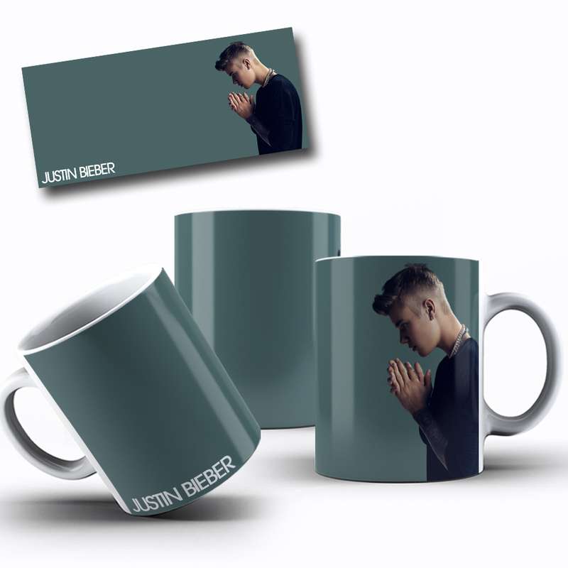 Arte Para Caneca Justin Bieber Cantor 1