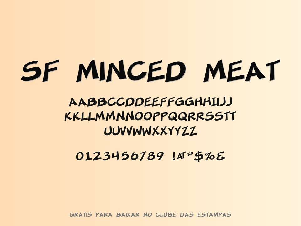 Fonte Sf Minced Meat Grátis Para Baixar