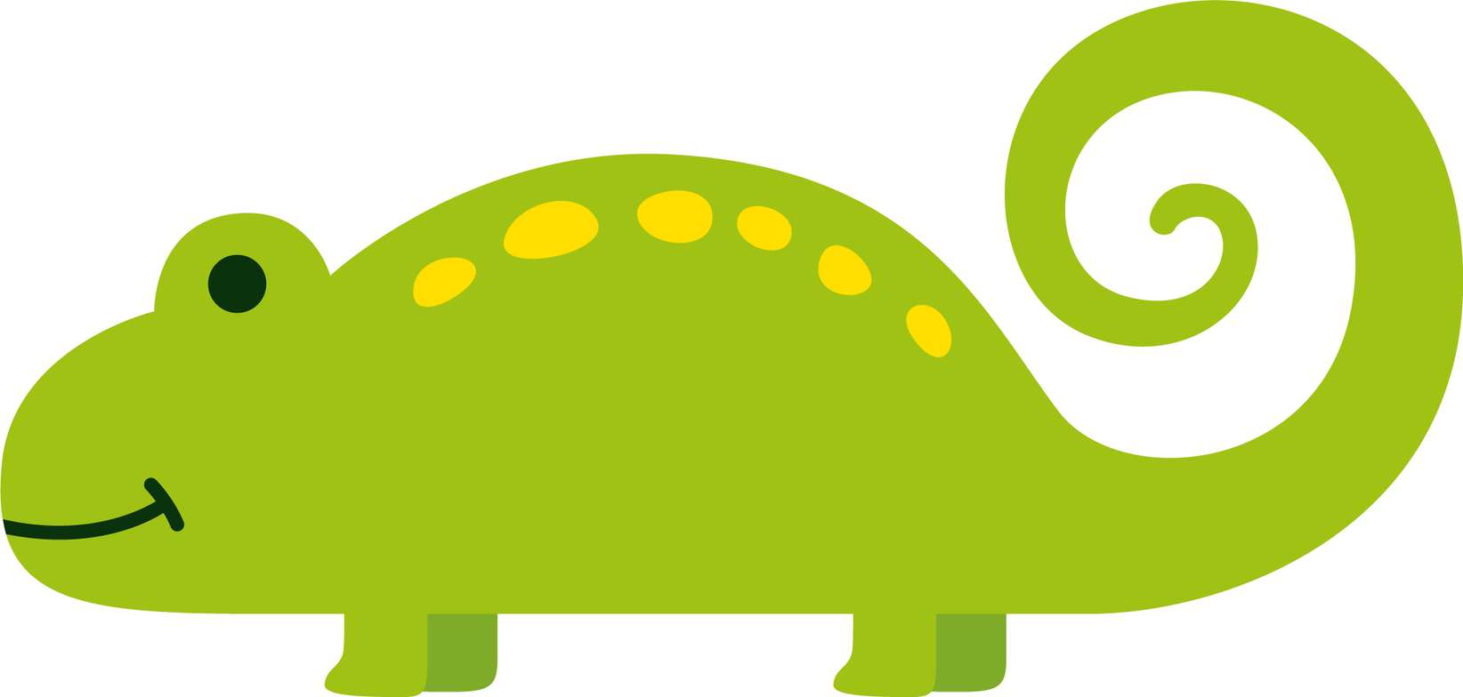 Lagarto Cartoon Verde Com Cauda Animais Png Grátis Para Baixar