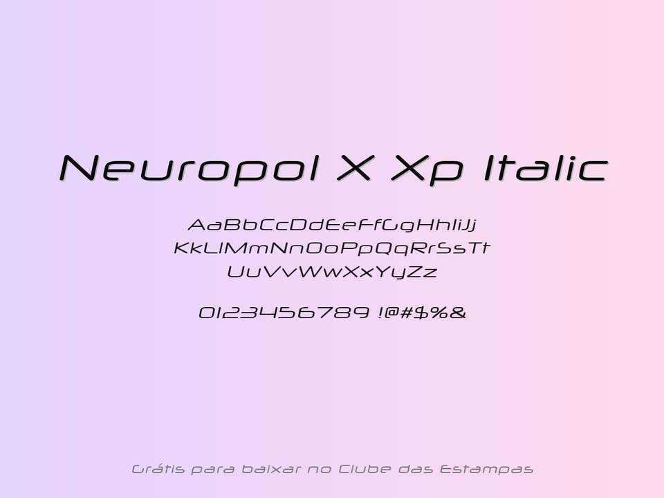 Fonte Neuropol X Xp Italic Grátis Para Baixar
