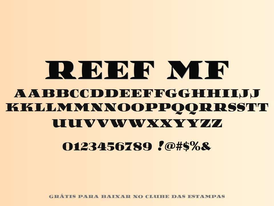Fonte Reef Mf Grátis Para Baixar