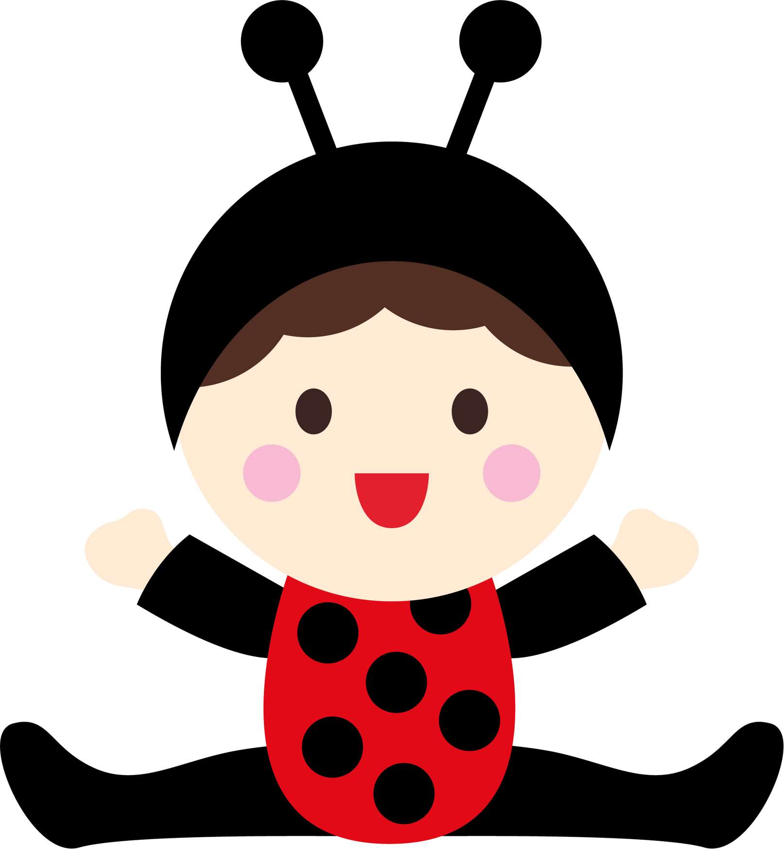 Elemento Joaninha Fofa Cute Png (54)