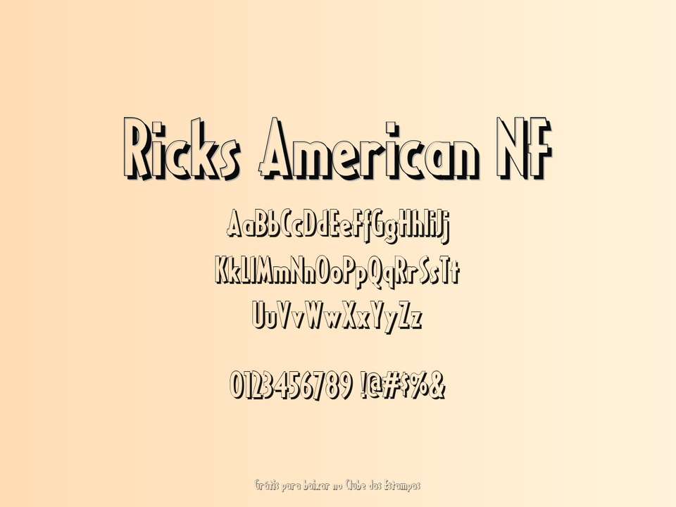 Fonte Ricks American Nf Grátis Para Baixar