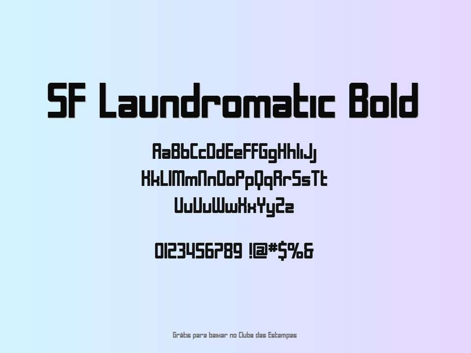 Fonte Sf Laundromatic Bold Grátis Para Baixar
