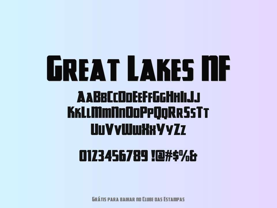 Fonte Great Lakes Nf Grátis Para Baixar