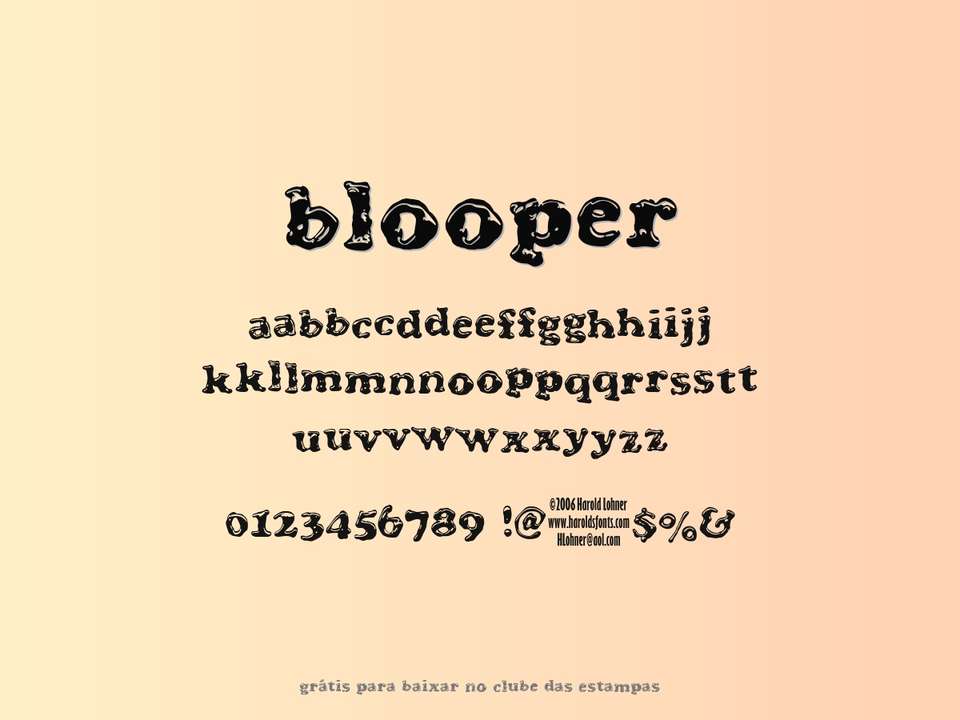 Fonte Blooper Grátis Para Baixar