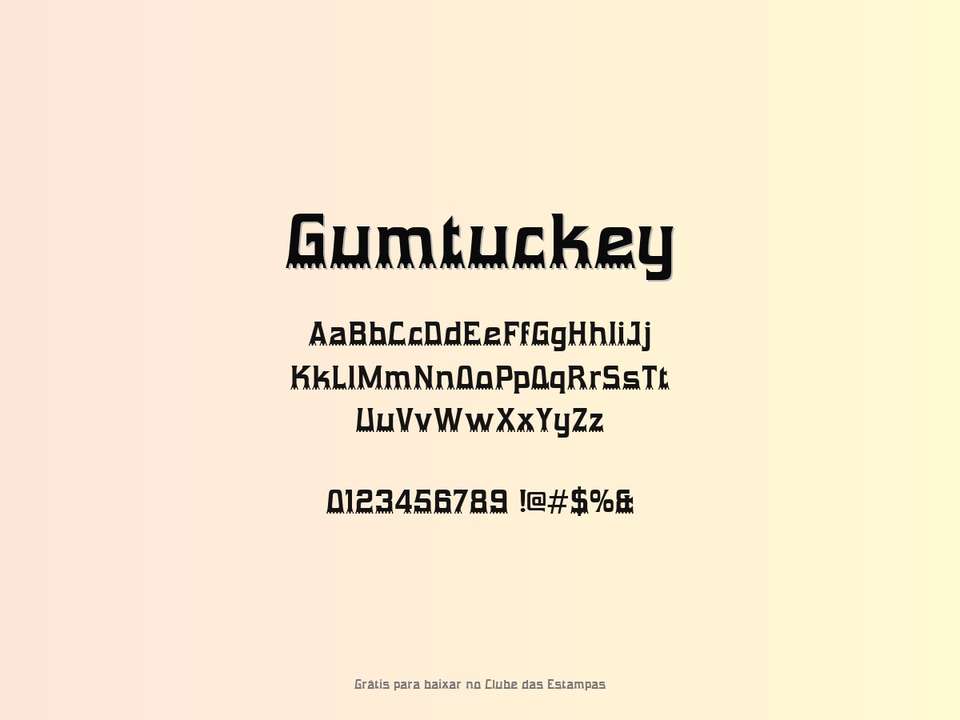 Fonte Gumtuckey Grátis Para Baixar