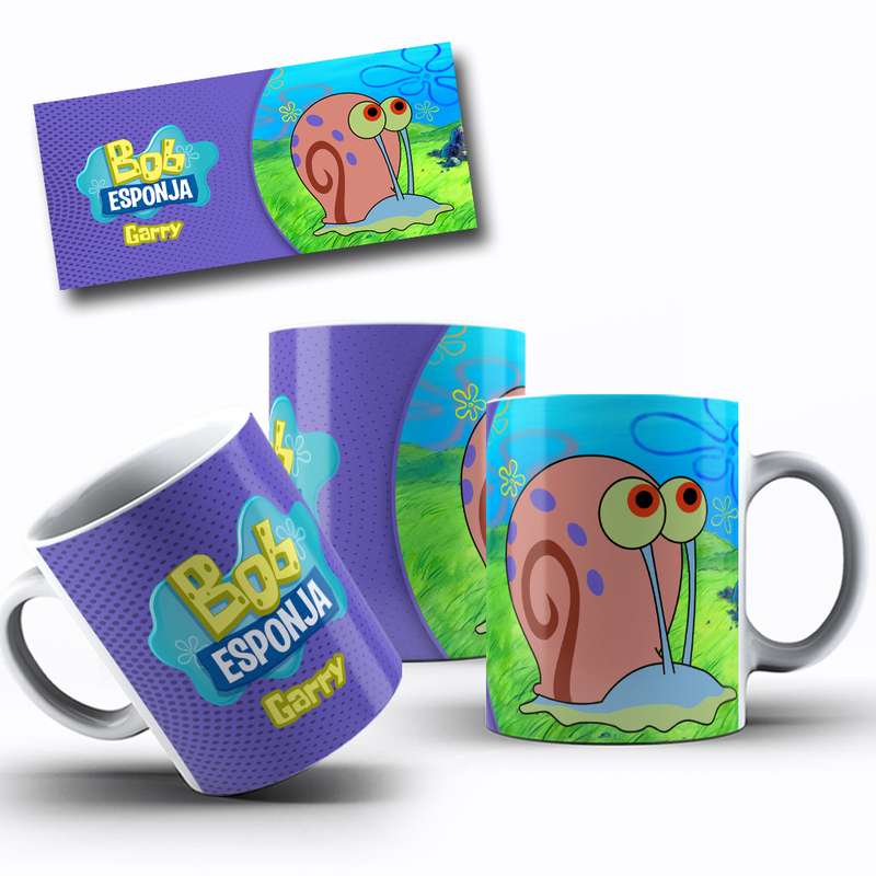 Arte Caneca Desenho Animado Bob Esponja (9)