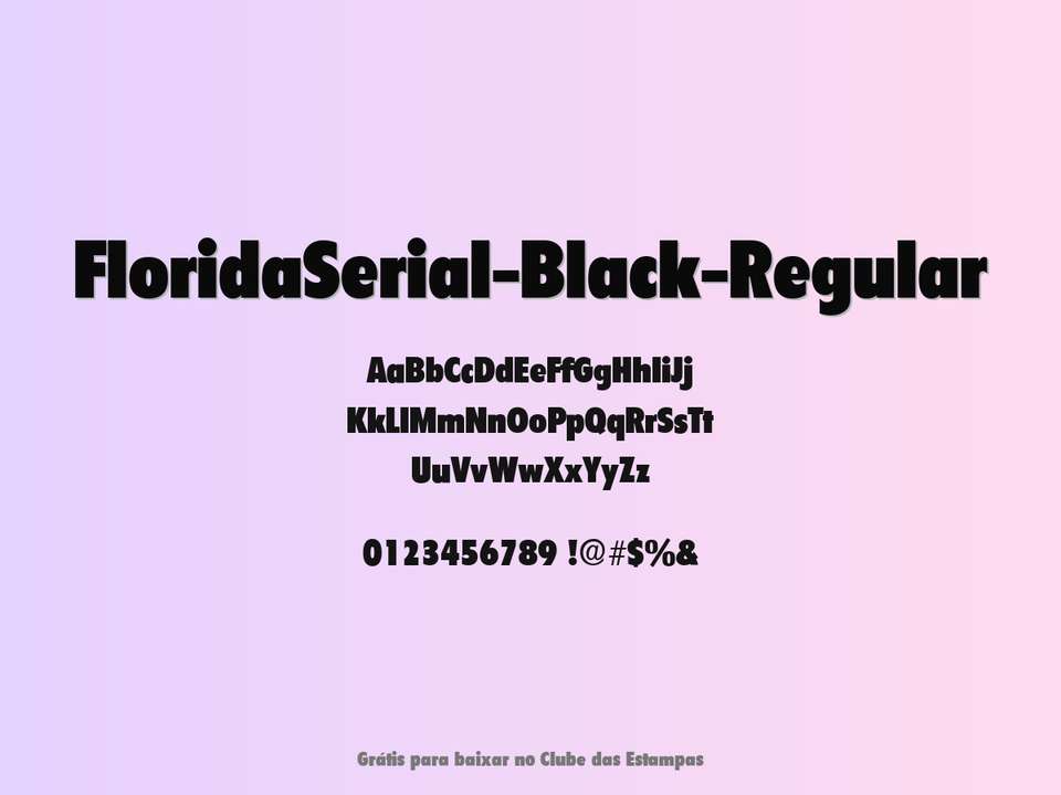 Fonte Floridaserial Black Regular Grátis Para Baixar