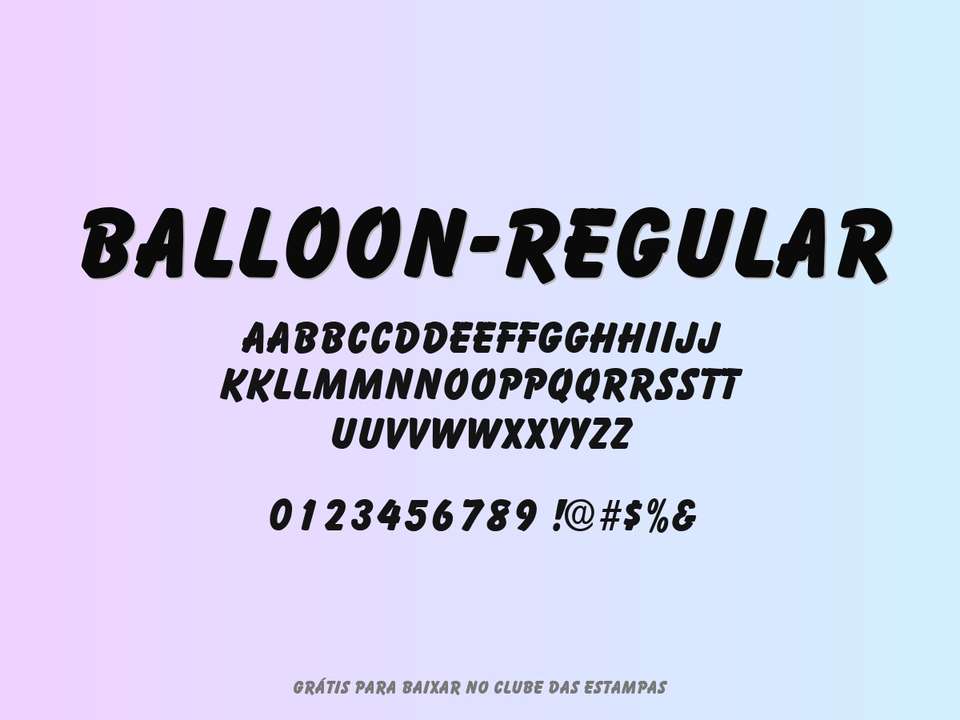 Fonte Balloon Regular Grátis Para Baixar