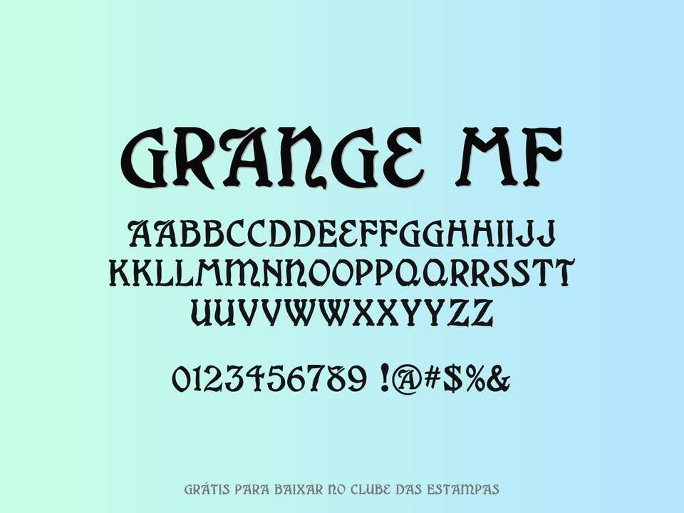 Fonte Grange Mf Grátis Para Baixar