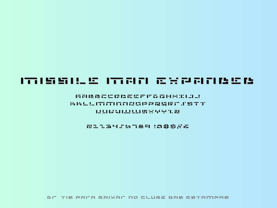Fonte Missile Man Expanded Grátis Para Baixar