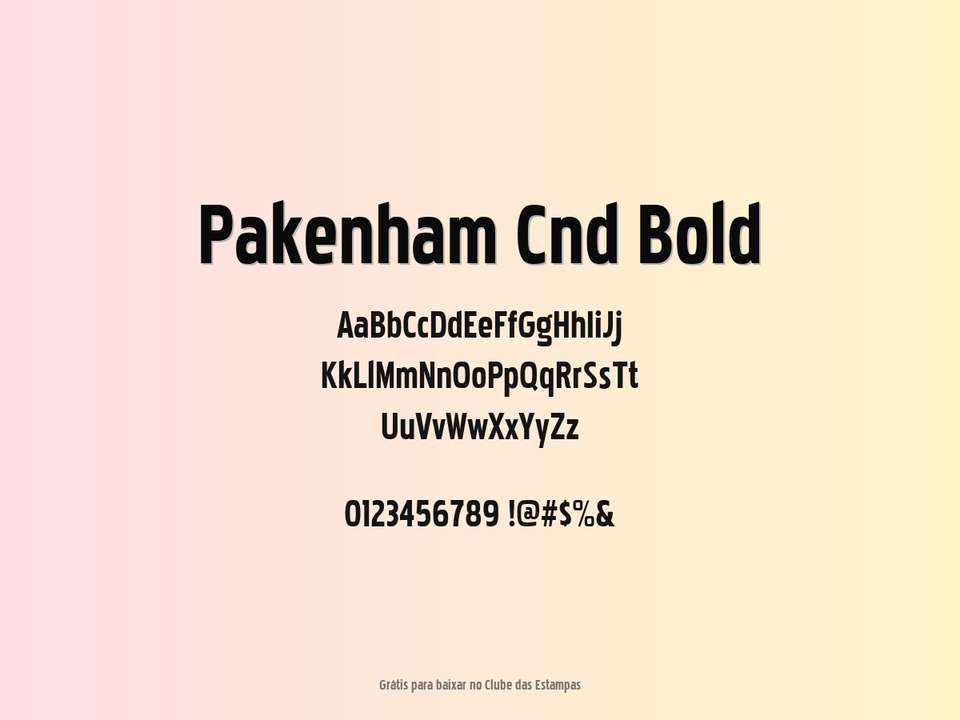 Fonte Pakenham Cnd Bold Grátis Para Baixar