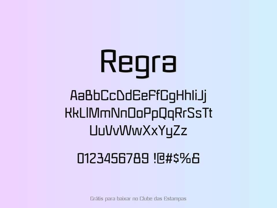 Fonte Regra Grátis Para Baixar