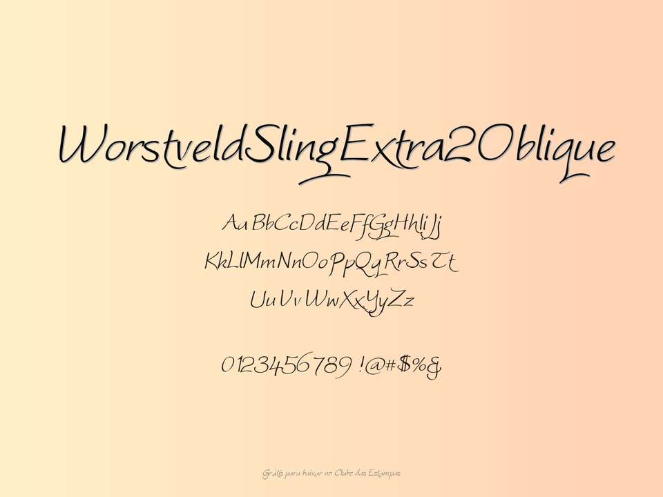Fonte Worstveldslingextra2oblique Grátis Para Baixar