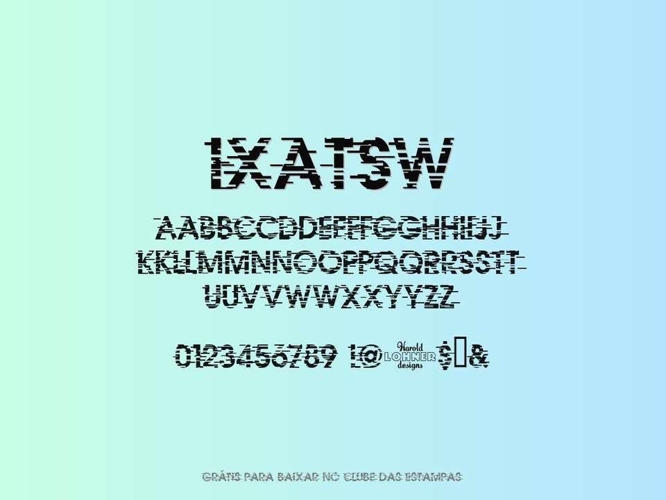 Fonte Ixatsw Grátis Para Baixar
