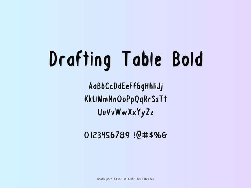 Fonte Drafting Table Bold Grátis Para Baixar